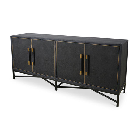 Modern European furniture - Vegan Leather Sideboard - www.oroa.com
