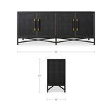 Modern European furniture - Vegan Leather Sideboard - www.oroa.com