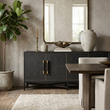 Modern European furniture - Vegan Leather Sideboard - www.oroa.com