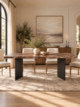 Modern European furniture - Industrial Design Wooden Dining Table - www.oroa.com