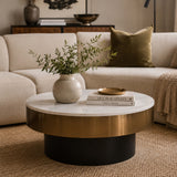 Round Marble Coffee Table | OROA
