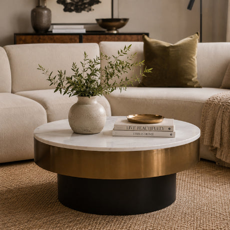Round Marble Coffee Table | OROA