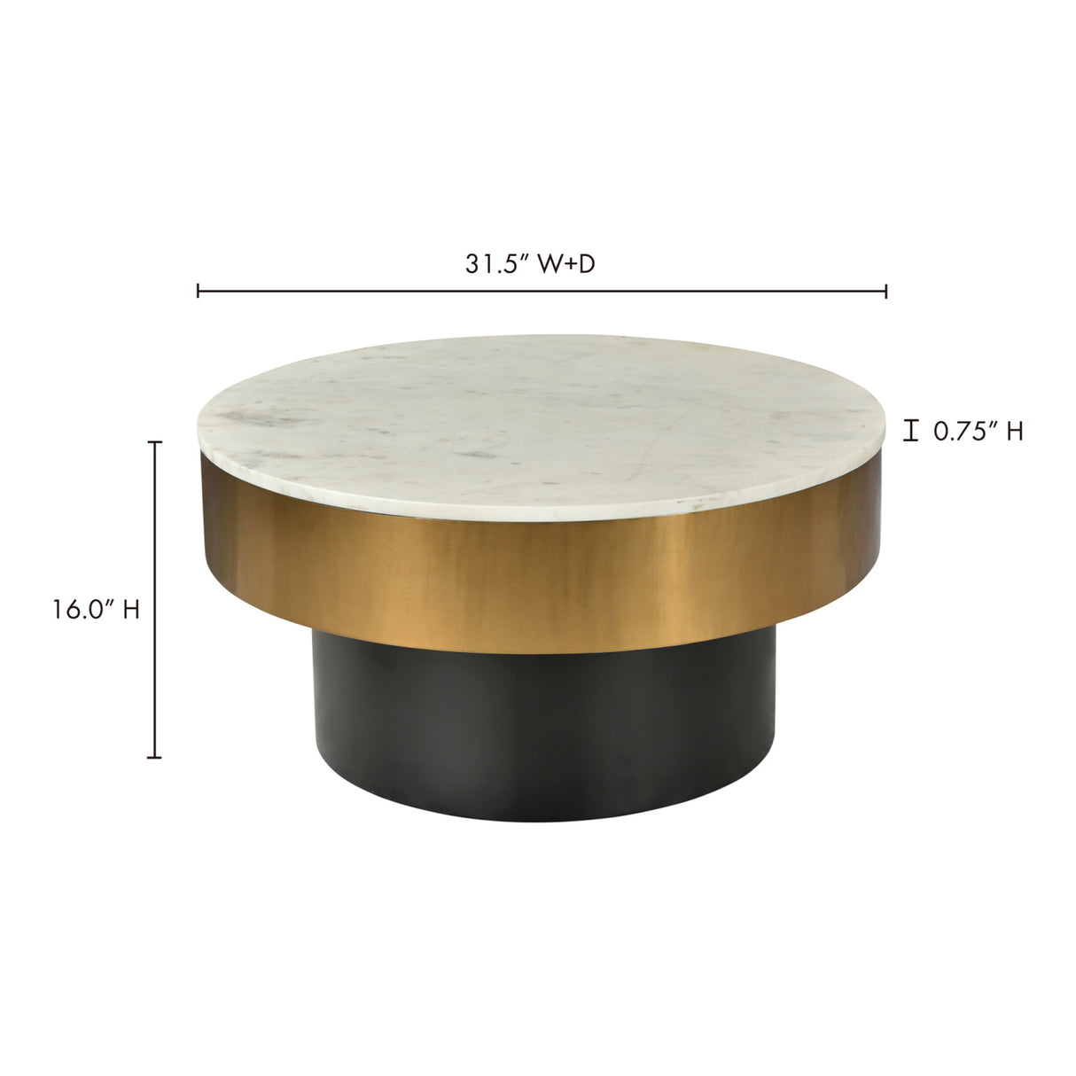Round Marble Coffee Table | OROA