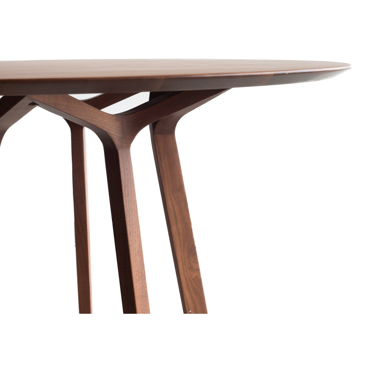 Solid Round American Walnut Dining Table | OROA