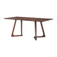 Modern European furniture - Rectangular Solid Walnut Dining Table - www.oroa.com