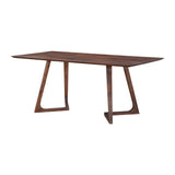Modern European furniture - Rectangular Solid Walnut Dining Table - www.oroa.com
