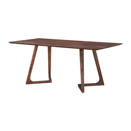 Modern European furniture - Rectangular Solid Walnut Dining Table - www.oroa.com