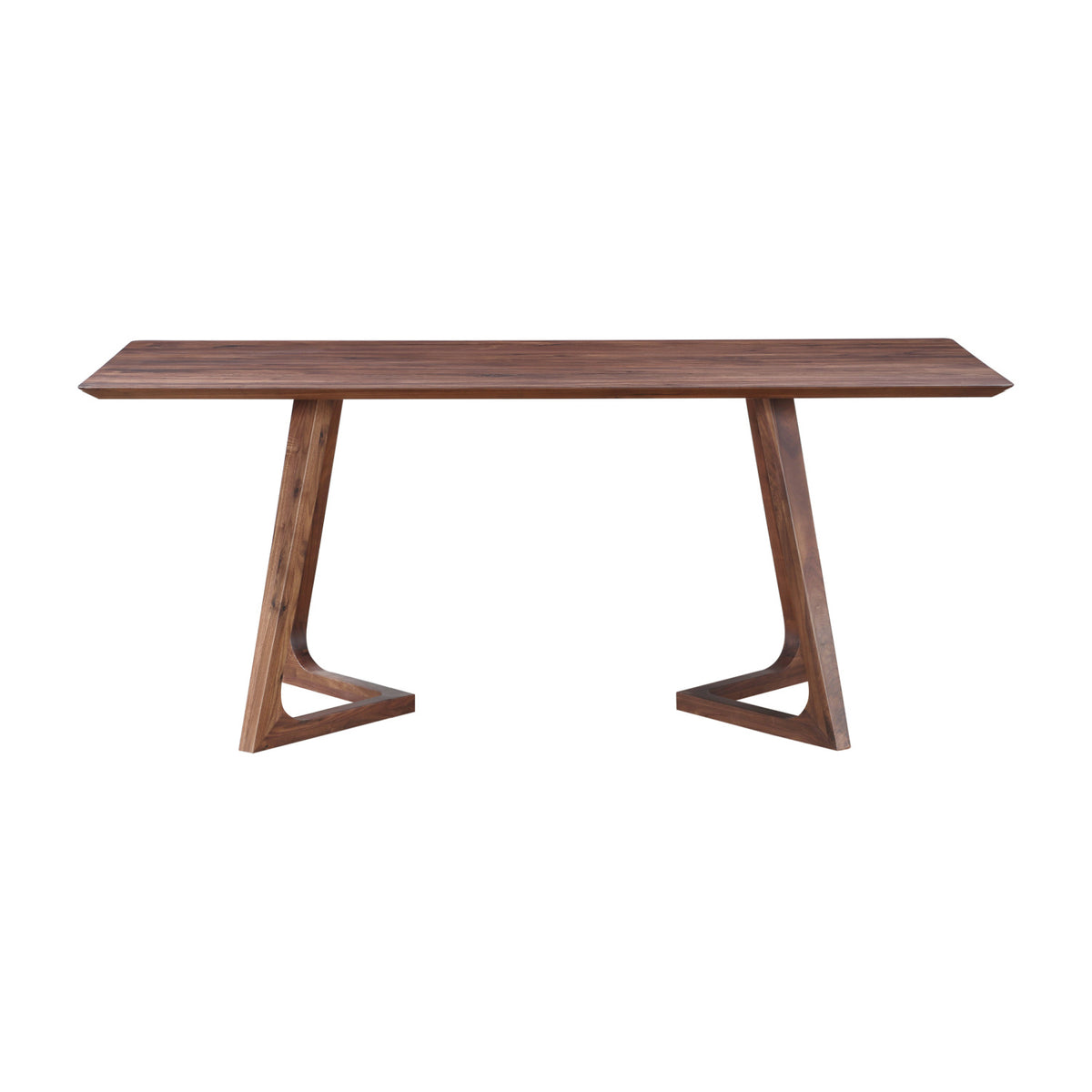Modern European furniture - Rectangular Solid Walnut Dining Table - www.oroa.com