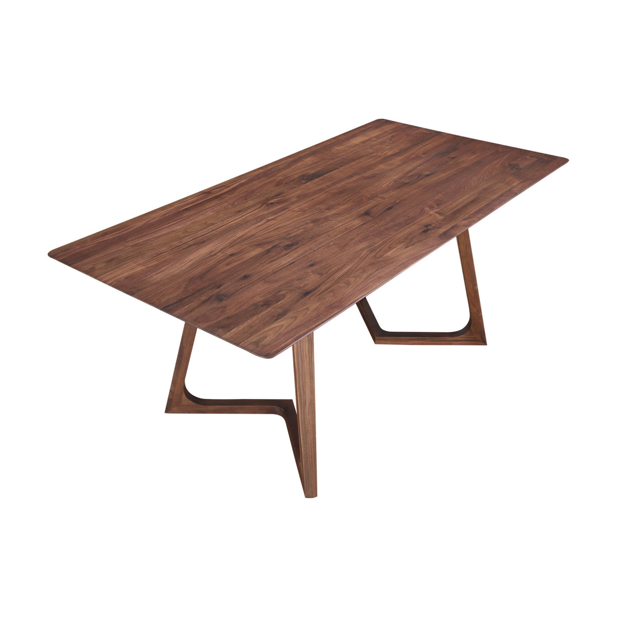 Modern European furniture - Rectangular Solid Walnut Dining Table - www.oroa.com