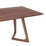 Modern European furniture - Rectangular Solid Walnut Dining Table - www.oroa.com