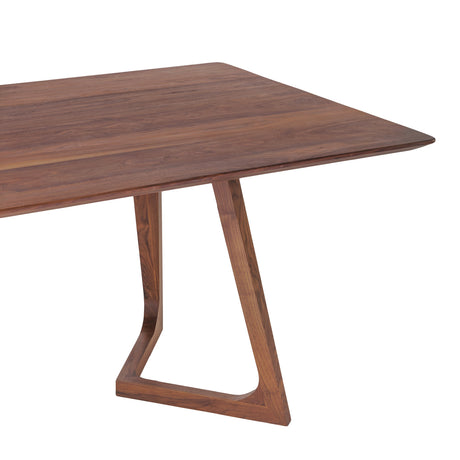 Modern European furniture - Rectangular Solid Walnut Dining Table - www.oroa.com