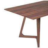 Modern European furniture - Rectangular Solid Walnut Dining Table - www.oroa.com