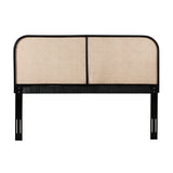Modern European furniture - King Size Cane Teak Rattan Headboard - www.oroa.com