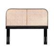 Modern European furniture - King Size Cane Teak Rattan Headboard - www.oroa.com