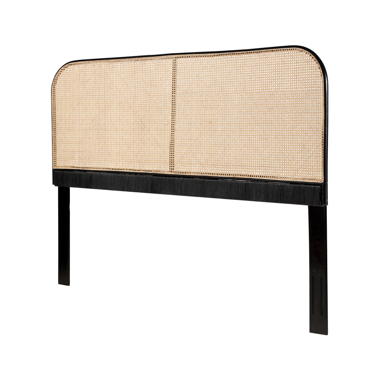 Modern European furniture - King Size Cane Teak Rattan Headboard - www.oroa.com