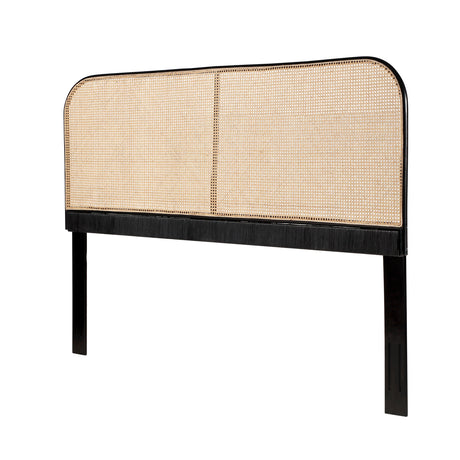 Modern European furniture - King Size Cane Teak Rattan Headboard - www.oroa.com