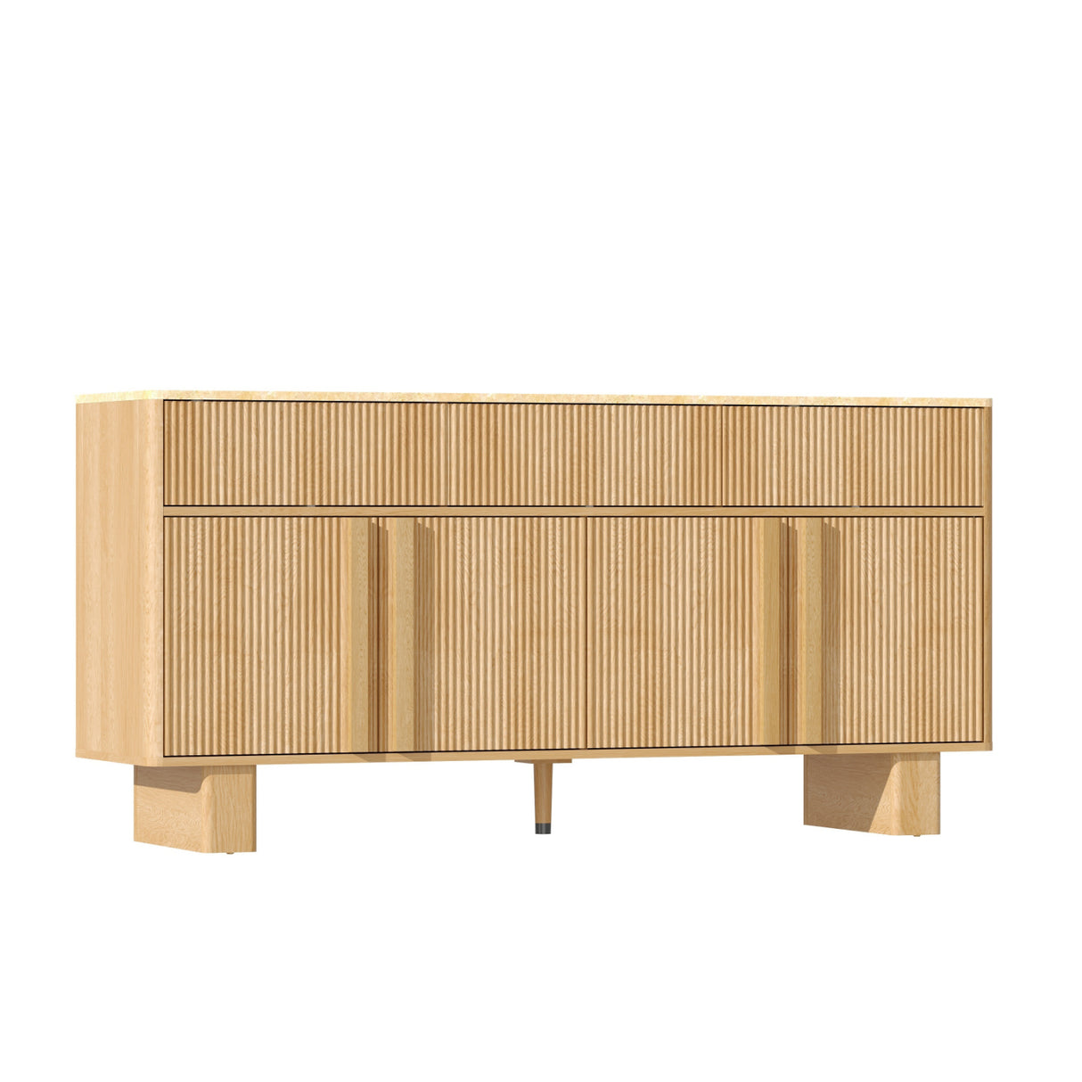 Modern Light Oak Sideboard Buffet Cabinet | OROA