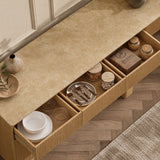 Modern Light Oak Sideboard Buffet Cabinet | OROA