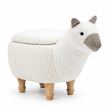Modern European furniture - Leo the Llama Storage Ottoman | OROA Kids - www.oroa.com