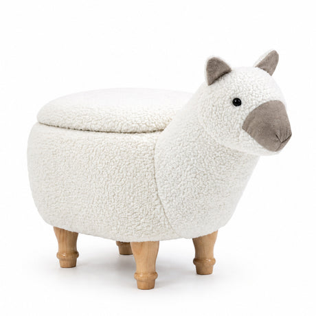 Modern European furniture - Leo the Llama Storage Ottoman | OROA Kids - www.oroa.com