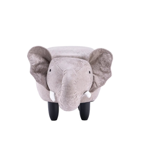 Gray Elliot Elephant Storage Ottoman | OROA Kids