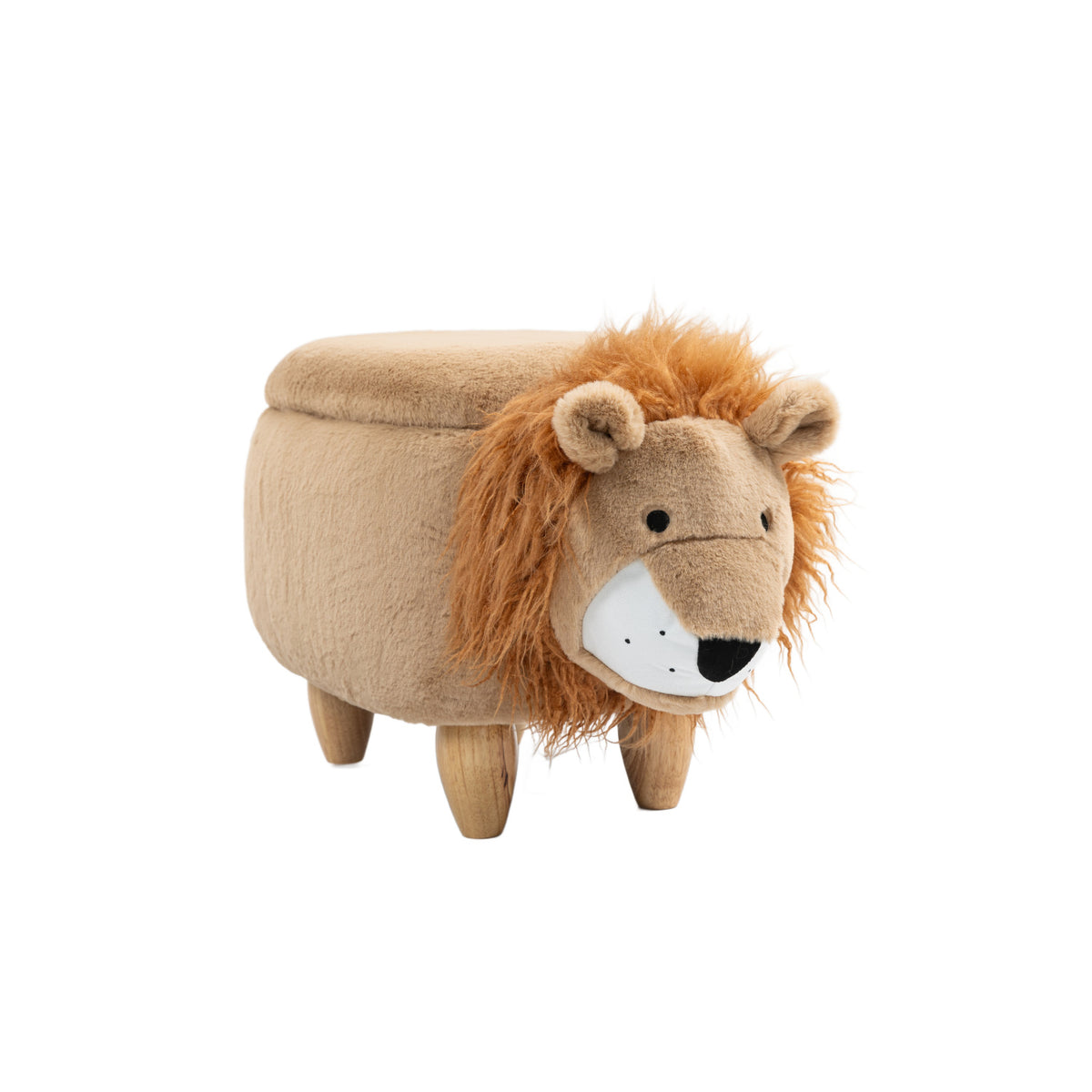 Luke the Lion Storage Ottoman | OROA Kids