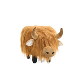 Brown Highland Cow Storage Ottoman | OROA