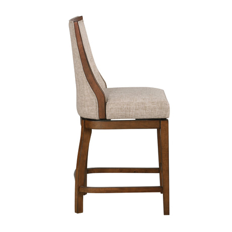 Modern European furniture - Katherine Walnut Frame Barstool - www.oroa.com
