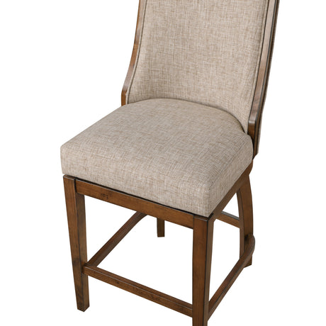 Modern European furniture - Katherine Walnut Frame Barstool - www.oroa.com