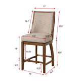 Modern European furniture - Katherine Walnut Frame Barstool - www.oroa.com
