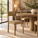 Natural Patterned Upholstered Dining Chair (2) | OROA