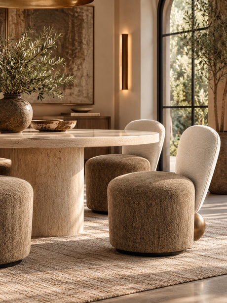 Bunny Back Upholstered Dining Chair | OROA