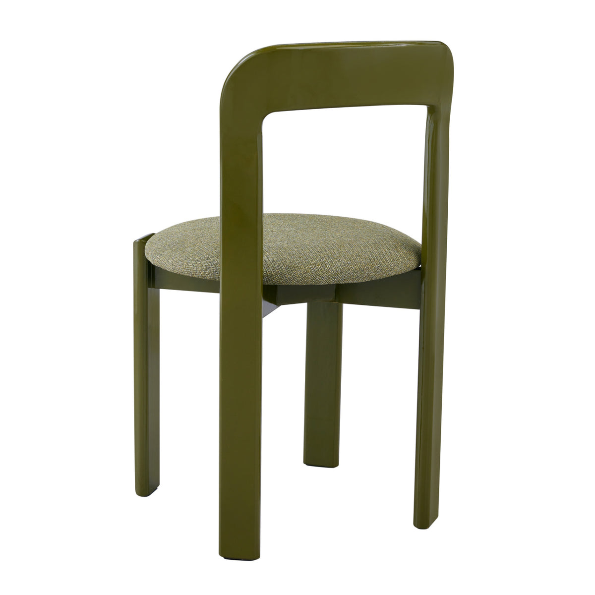 Green Upholstered Wide Glossy Dining Chairs (2) | OROA