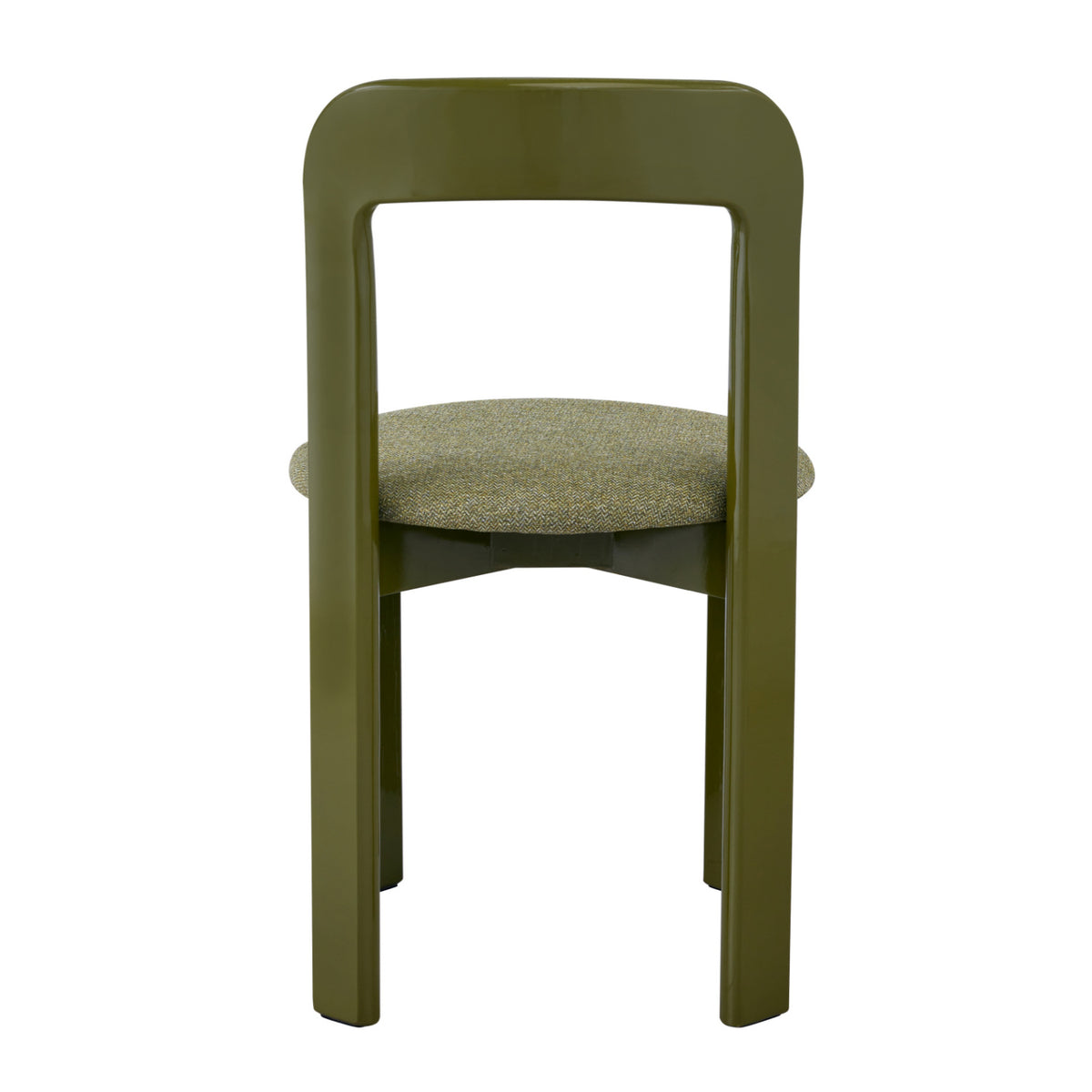 Green Upholstered Wide Glossy Dining Chairs (2) | OROA