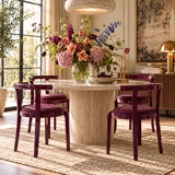 Minimalist Barrel-Back Dining Chairs (2) | OROA