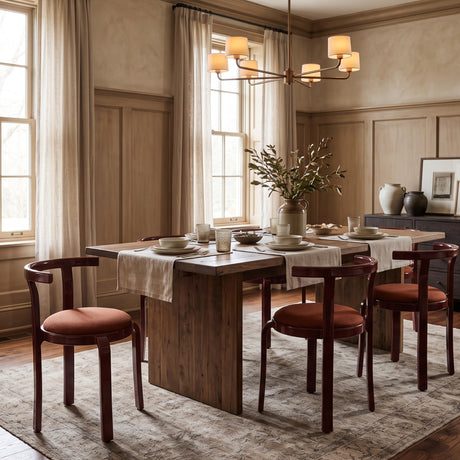 Modern European furniture - Modern Upholstered Dining Armchairs (2) 
- www.oroa.com