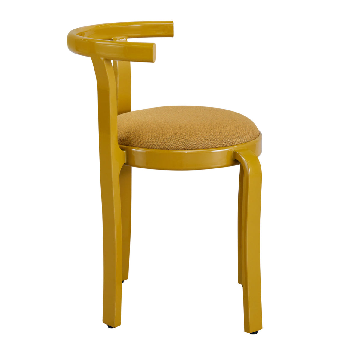 Modern European furniture - Yellow Modern Barrel Back Upholstered Dining Chair (2) | OROA - www.oroa.com
