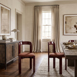 Modern European furniture - Minimalist Glossy Upholstered Dining Chairs (2) - www.oroa.com