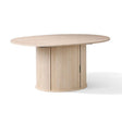 Modern European furniture - Modern Extendable Natural Oak Round Dining Table - www.oroa.com