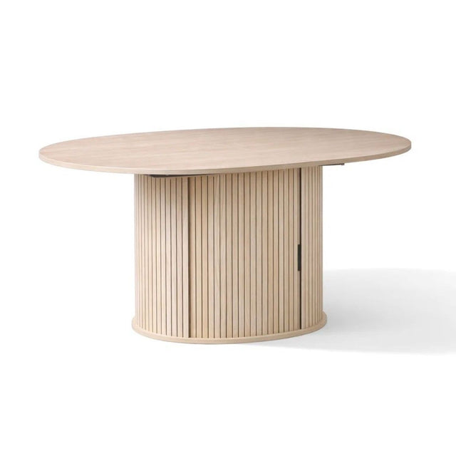Modern European furniture - Modern Extendable Natural Oak Round Dining Table - www.oroa.com