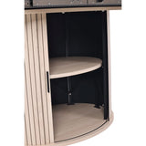Modern European furniture - Modern Extendable Natural Oak Round Dining Table - www.oroa.com