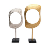 Gold and Nickel Aluminum Ring Sculptures (2) | OROA
