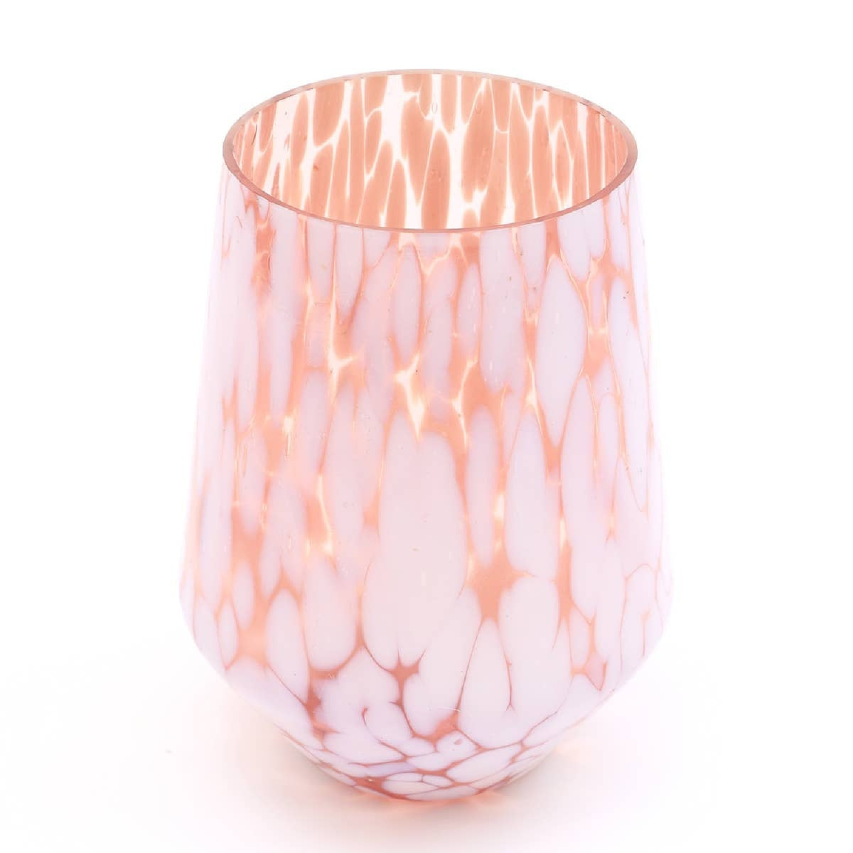 White Sputter Glass Hurricane by OROA