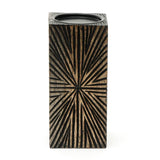 Modern European furniture - Black Wooden Centerpiece Candle Holder - www.oroa.com