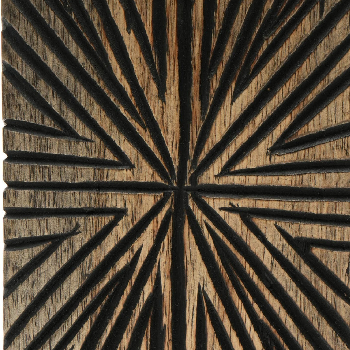Modern European furniture - Black Wooden Centerpiece Candle Holder - www.oroa.com