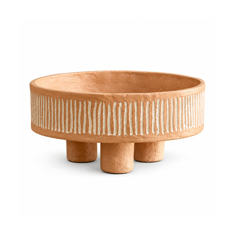 Hruby Terracotta Coral-Textured Decorative Bowl by OROA