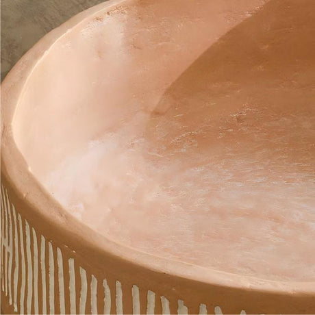 Hruby Terracotta Coral-Textured Decorative Bowl by OROA