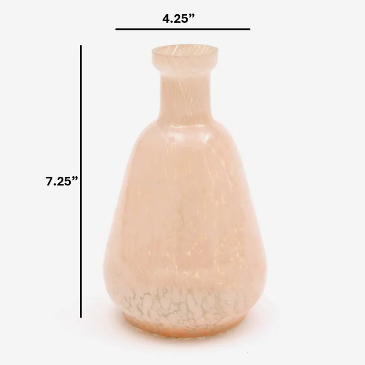 Ivory Splutter Glass Vase | OROA