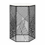 Hexagon Marble Top Nesting Tables (2) | OROA