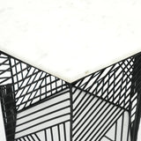 Hexagon Marble Top Nesting Tables (2) | OROA